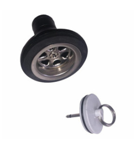 VANNE DE VIDANGE DROITE 39 mm - PG 25 mm - AVEC FILTRE ET...