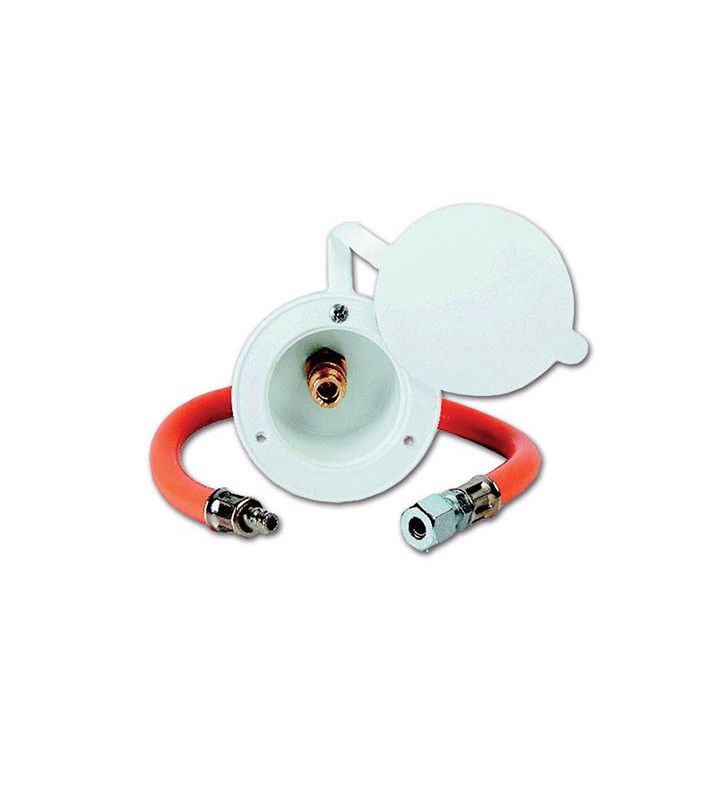 Prise Est. gaz avec auberge rapide et flex 40 cm