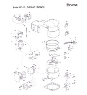 Gas valve gasket boiler series 3 - 7000.358 2