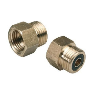 Raccordo gas M tedesco DIN477 e F italiano