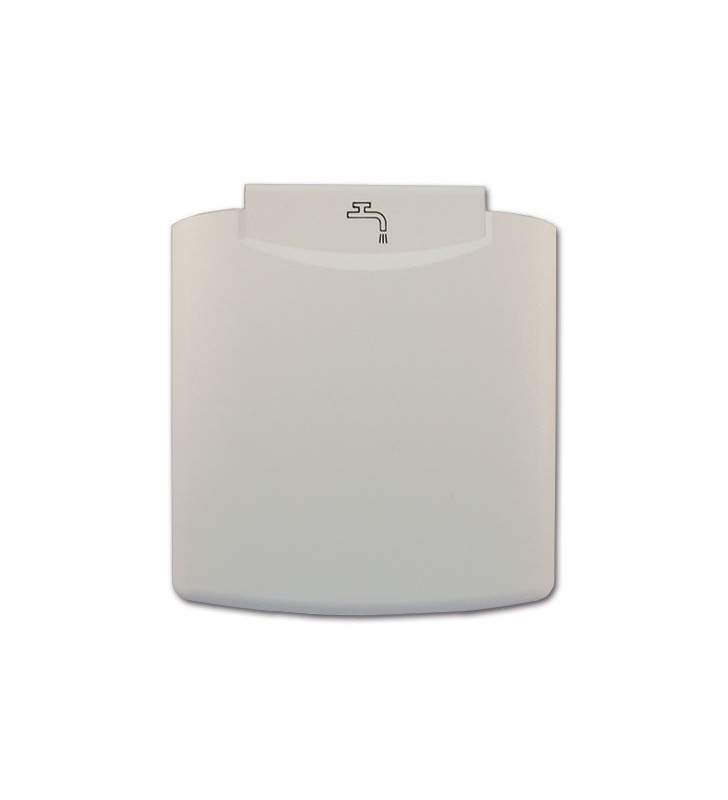 Weiße Abdeckung für externen Wasserzulauf