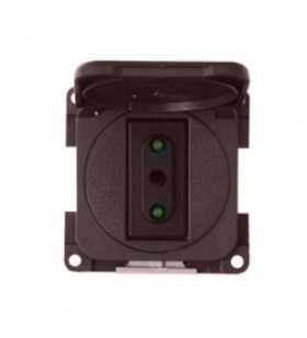 230V Italian CBE MP221 / M brown socket complete