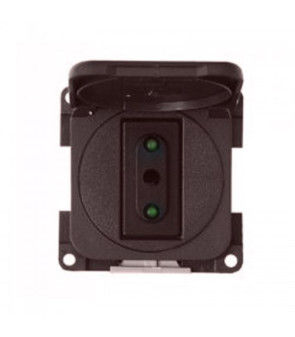 Toma 230V italiana CBE MP221/M marrón completa