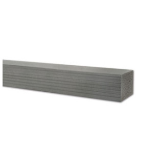 Perfil estructura pared 6 x 4 x 250 cm GRIS CLARO