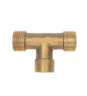 3-way male brass T fitting W20x1/14 ITALY