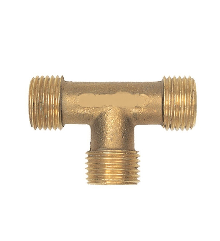 3-way male brass T fitting W20x1/14 ITALY