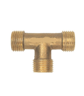 Raccord en T mâle 3 voies en laiton W20x1/14 ITALIE