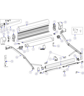 Tappi terminali 8000 DX/SX  tubo avvolgimento - 1500601258