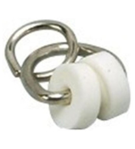 KIT 10 GANCI IN METALLO CON ROTELLE PER TENDINE BINARIO A L