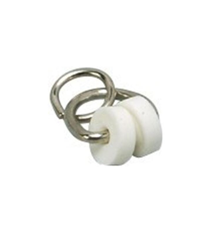 KIT 10 GANCHOS METÁLICOS CON RUEDAS PARA CORTINAS