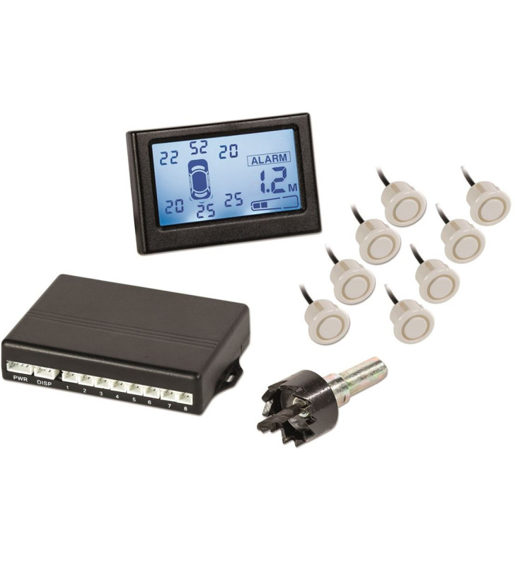 Kabelgebundenes Parkradar mit 8 Sensoren