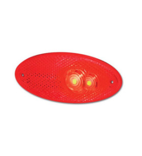 HELLA Luce di ingombro ovale posteriore rossa led