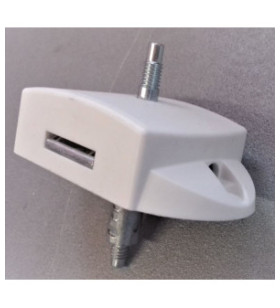 Push-lock bagno  bilaterale si fori bianco