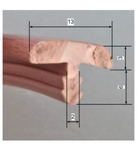 PERLENKANTE 13x9 mm BS745 / 12