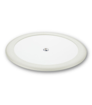 Plafoniera bianca Ø 168 LED - 4000K - luce notte - touch switch