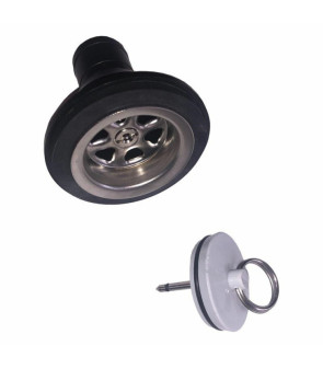 STRAIGHT DRAIN VALVE 33 mm - PG 25 mm - WITH FILTER AND CAP