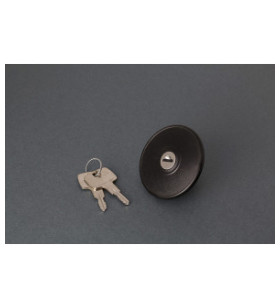 BAJONETTKAPPE-SATZ MIT SCHWARZER FLAMME MIT SCHLÜSSEL...