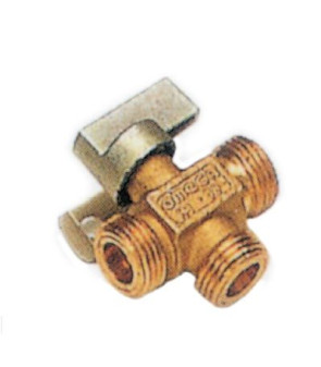 Robinet à gaz pour l'inversion manuelle des bouteilles de GPL, connexion ITALIE