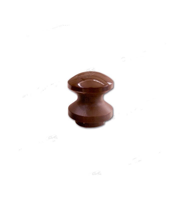 Brown mini push button x push lock