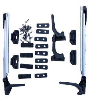 Rechter + linker Kompasssatz + Griffe, für H500-650-Polyplastikfenster - Schraubverbindung