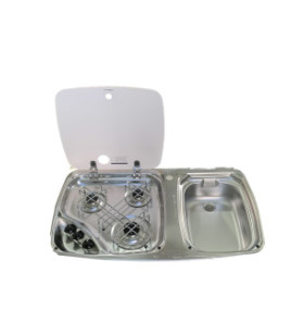 Dometic MO7103 combined hob White Glass