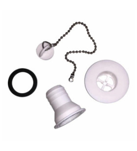 Drain SALLE DE BAIN 30 mm droit PG 20 mm complet