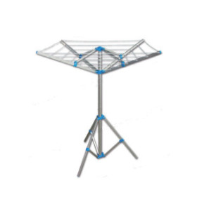 Drehbare Wäscheleine mit Stativ