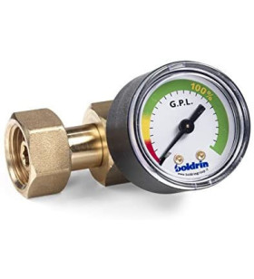 Connection with LPG cylinder level pressure gauge