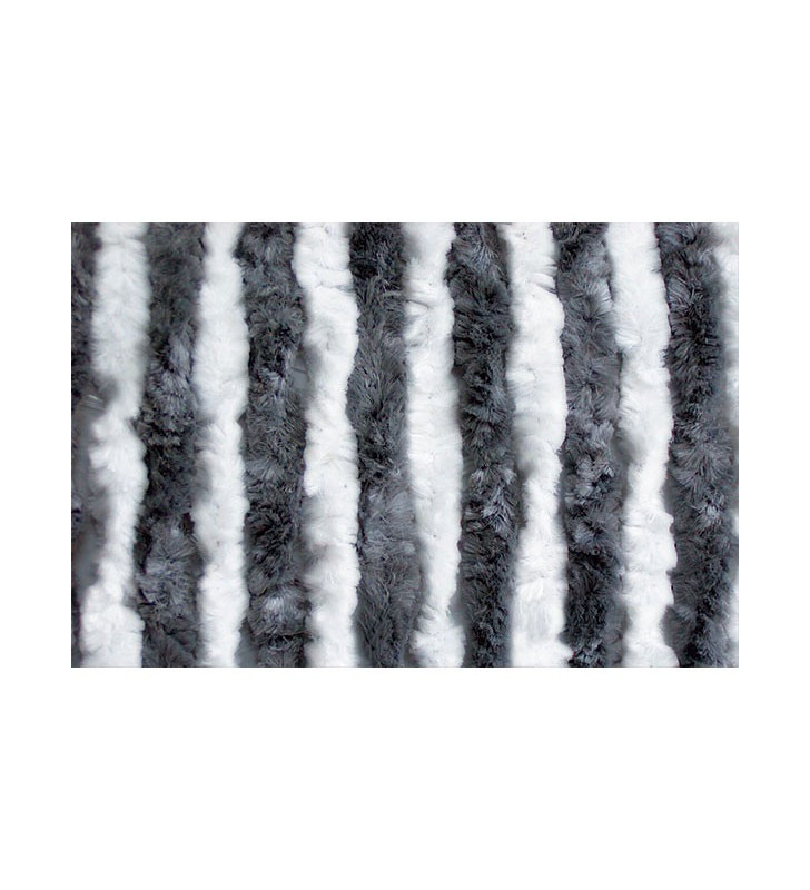 Tenda ciniglia bianco/grigio 56x200