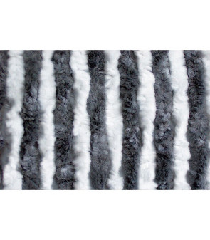 Tenda ciniglia bianco/grigio 56x200