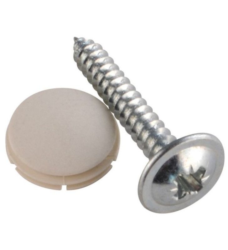 KIT 12 pcs. SCREW + SCREW COVER IVORY FOR SEITZ...