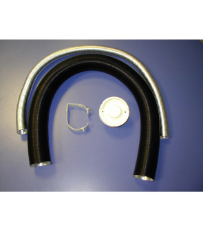 WK24 Wand-Abluftkamin-Kit nach 2020 cremeweiß