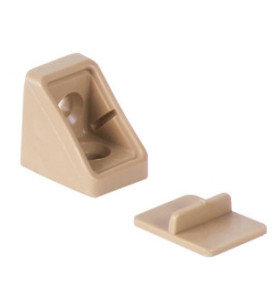 Fijaciones para muebles ang. marfil 2 fc / tapa