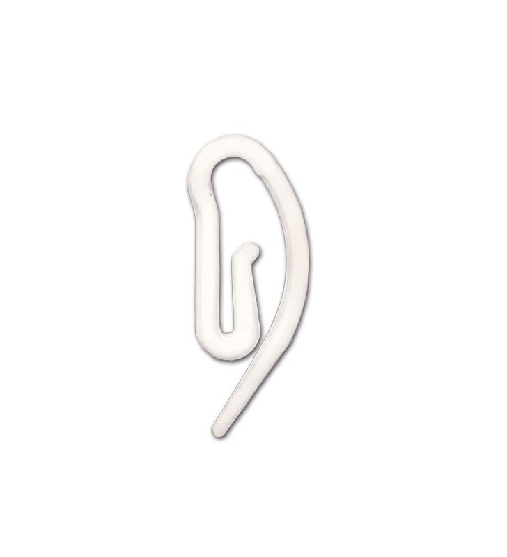 Nylon hook 20 pcs. gooseneck for curtains