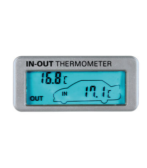 Thermomètre interne/externe - 12/24V - câble 3 mètres