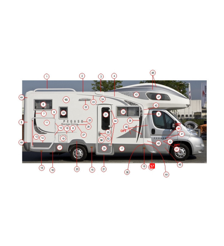 BANDELLA ANGOLARE DX 	CI / 2010 / RIVIERA /...