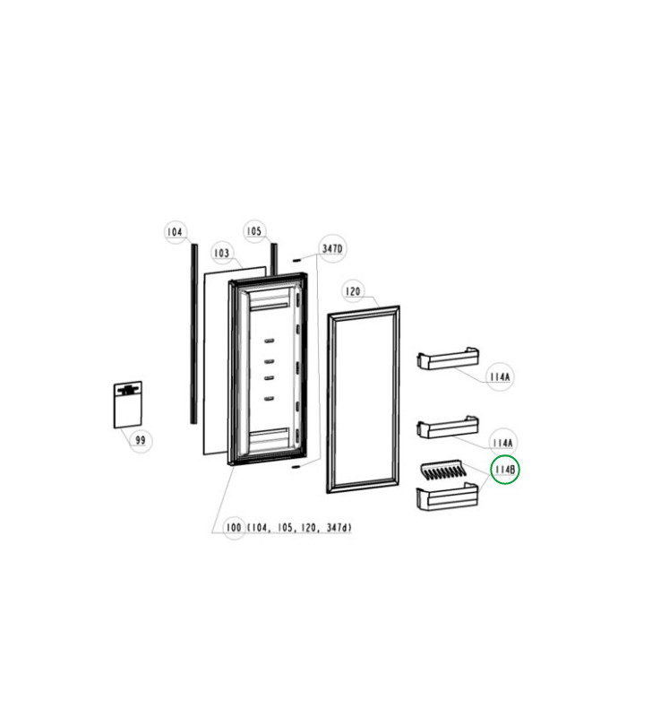 Kühlschrank RC10470 Dometic UNTERE ABLAGE MIT...
