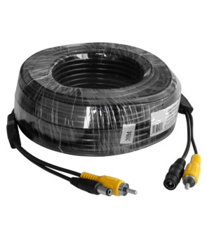 Cinch-Cinch-Verlängerungskabel und 20 m Netzteilbuchse