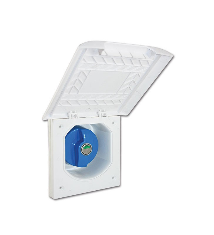 External water supply socket with lineT cap