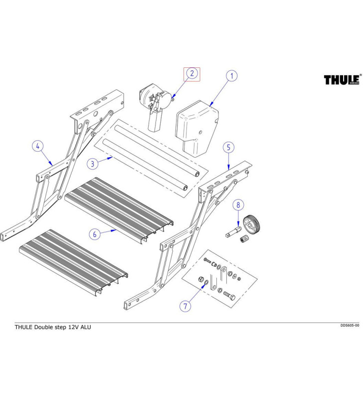 Kit de réparation de fixation DOUBLE STEP THULE
