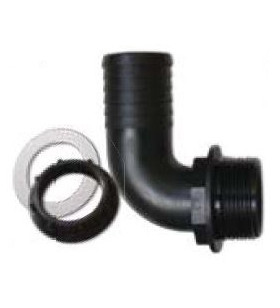 Complete curved connection Ø 13 mm 1/2''