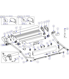 Set Finali Profilo Dx E Sx THULE 9200 Bianco - 1500602495