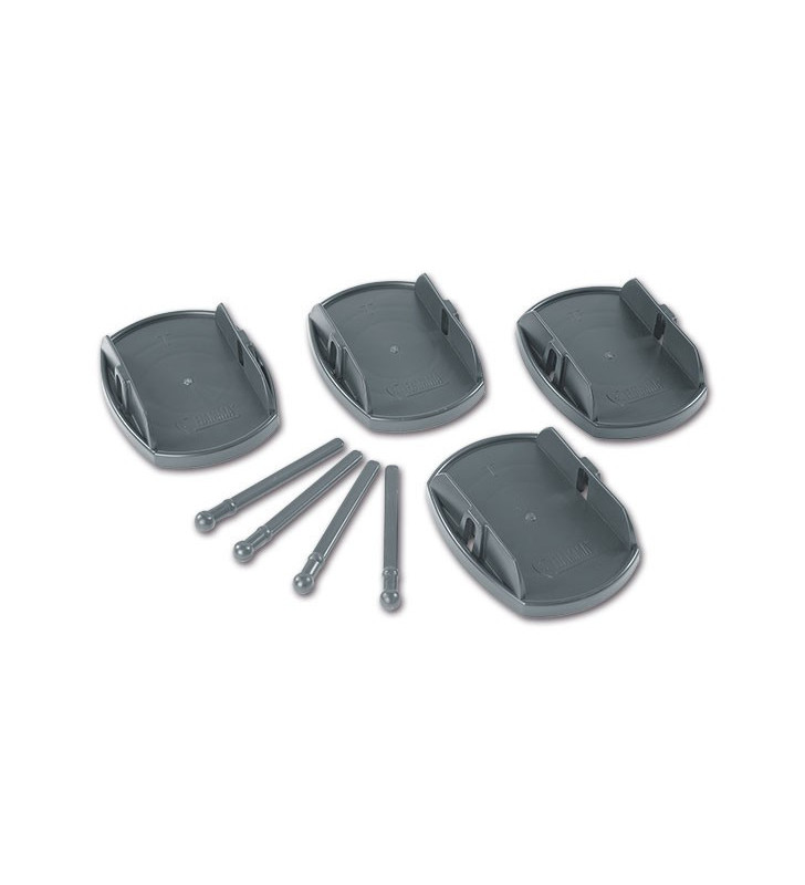 Plaques Pro Gris FLAMME 4 pcs.