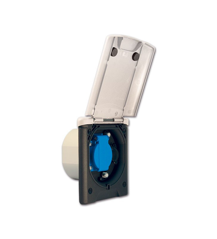 Mutifunctions external socket. c / White Schuko