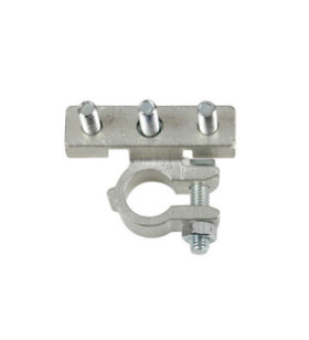 Batterieklemme für Kabelschuhloch Ø 6/6/6 mm - Minuspol