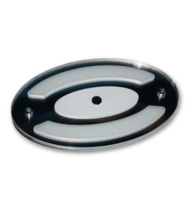 Oval LED ceiling light 200x120 - 4000K - with night light...