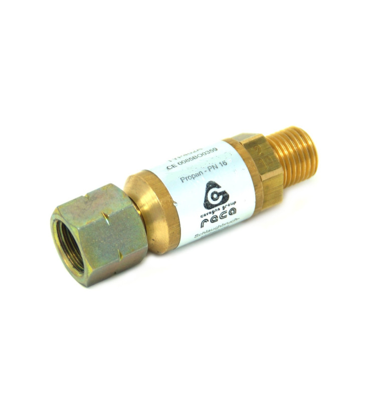 Gas pipe breakage protection device 30mbar 1/4...