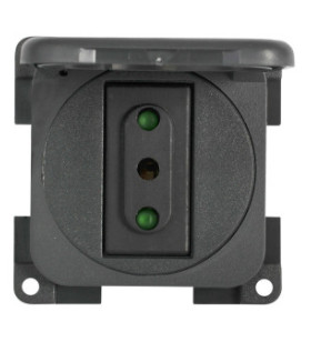 Enchufe 230V Italia CBE MP221 / G gris completo