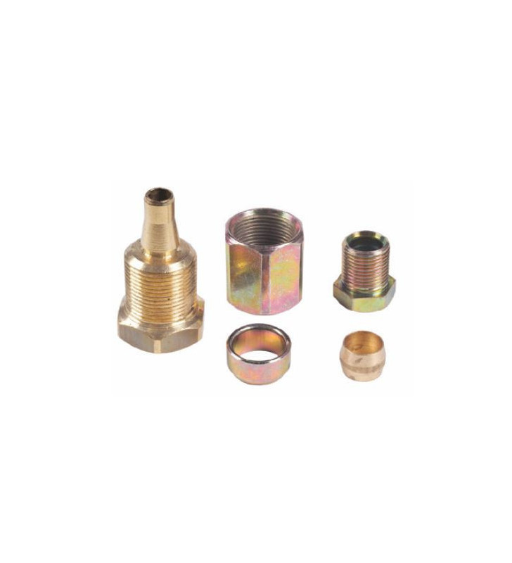 RACCORD DROIT POUR RACCORDEMENT FLEXIBLE 1/4...