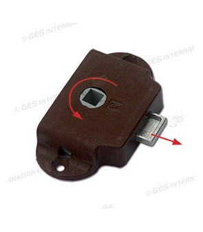 Serrure Piccolo Nova SX marron D25